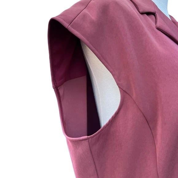 MM Lafleur - Burgundy Women's Dress - Size 16 - Picture 8 of 13